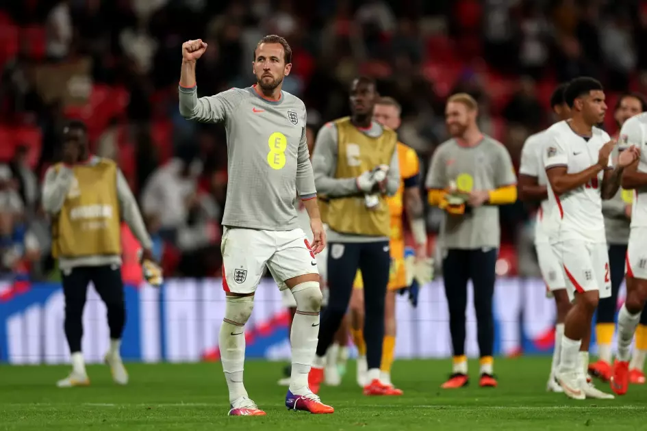 Kane eyes Ronaldo record after matching England cap mark