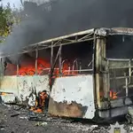 At least 33 dead in Russian bomb blast in east Ukraine stronghold