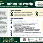 TIMERA Fellowship 2026–2029: Apply for Infectious Disease Modelling Training for African Public Health Professionals