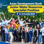 Asian Development Bank Junior Water Resources Specialist Position in Armenia 2027: YEP Water Young Expert Programme