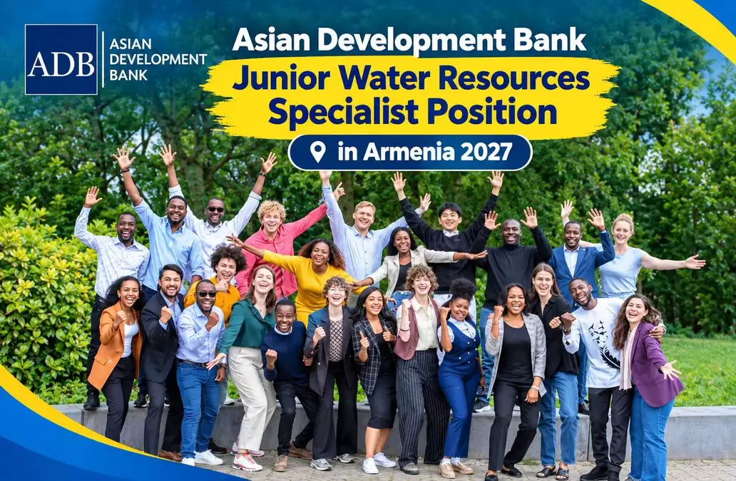 Asian Development Bank Junior Water Resources Specialist Position in Armenia 2027: YEP Water Young Expert Programme