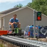Utah man built backyard railroad with 40,000 pounds of gravel and $18,000 budget