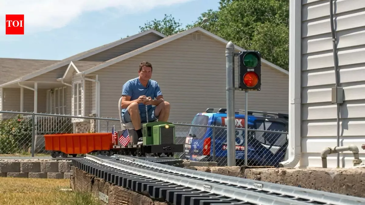 Utah man built backyard railroad with 40,000 pounds of gravel and $18,000 budget