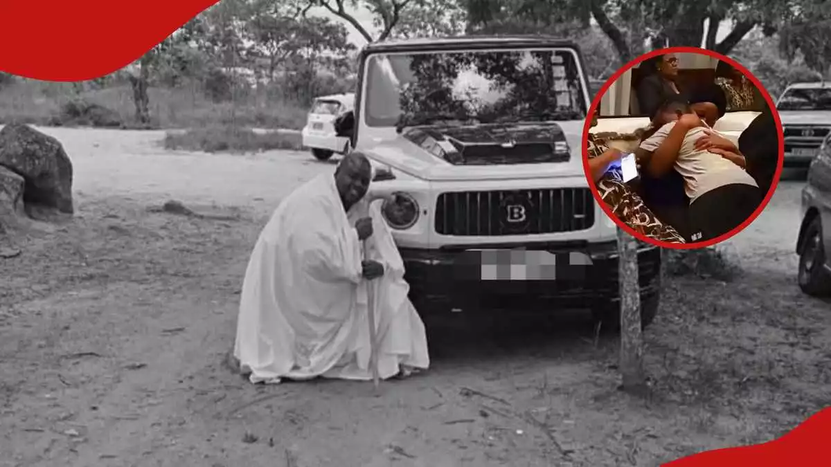Wicknell Chivayo: Emotional moment as tycoon's grieving son breaks down during night vigil