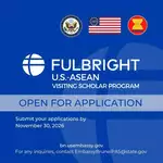 Fulbright U.S.–ASEAN Visiting Scholar Initiative 2027–2028: Research Fellowship in the United States for Academics and Professionals