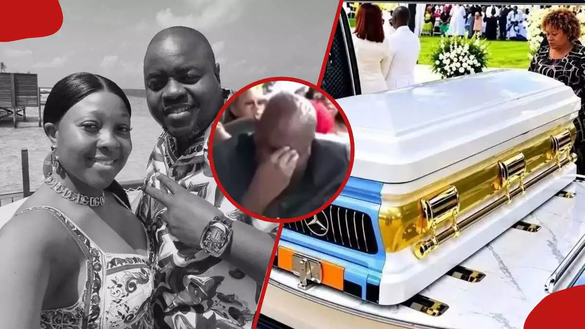 Wicknell Chivayo: Tycoon's best friend breaks down as businessman's body is lowered