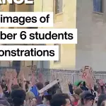 Student protests: First images from demonstrations in Paris