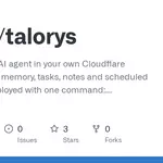 Talorys – A self-hosted personal AI agent on Cloudflare's free tier