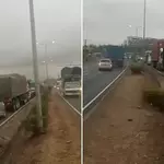 Traffic Paralysed on Southern Bypass After Two Lorries Overturn