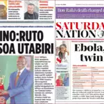Kenyan Newspapers, October 10: Edwin Sifuna opens up on life after Raila; security fears, ODM exit