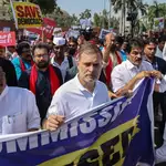 India opposition lawmakers detained over protest against election chief
