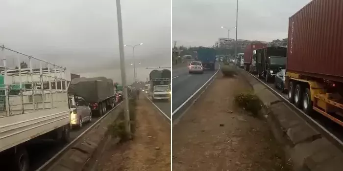 Traffic Paralysed on Southern Bypass After Two Lorries Overturn