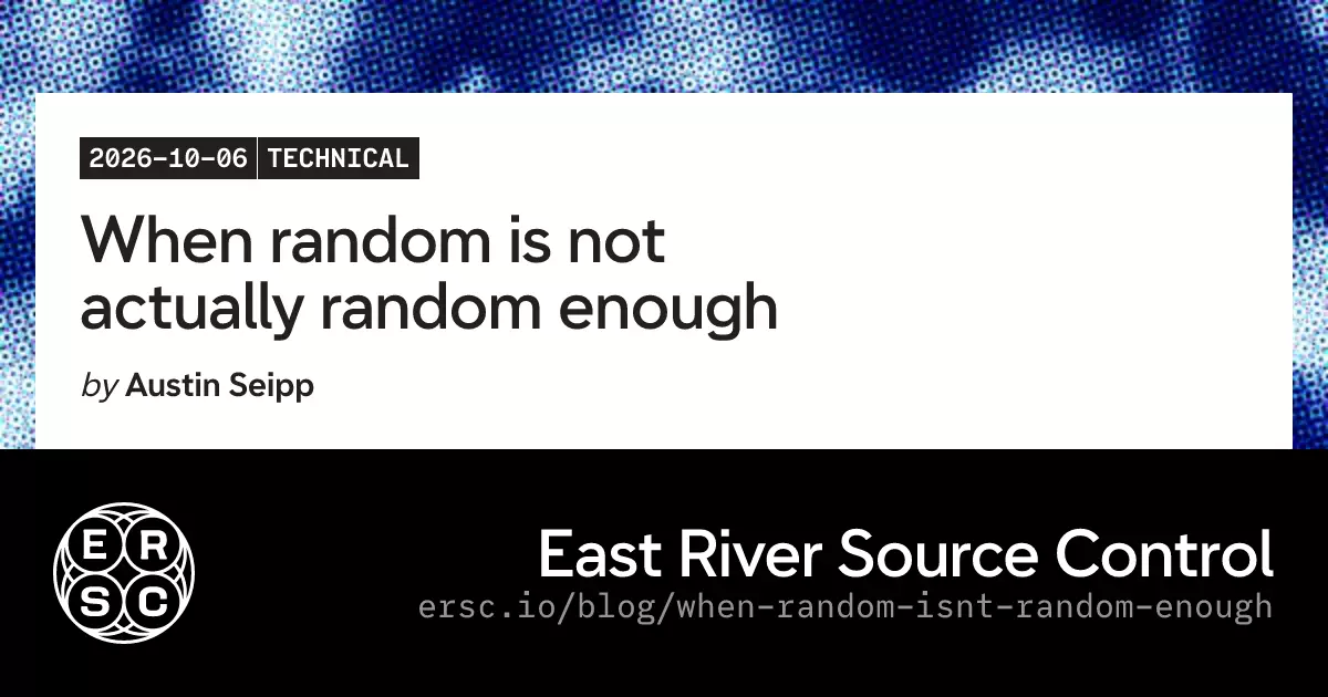 When random is not actually random enough