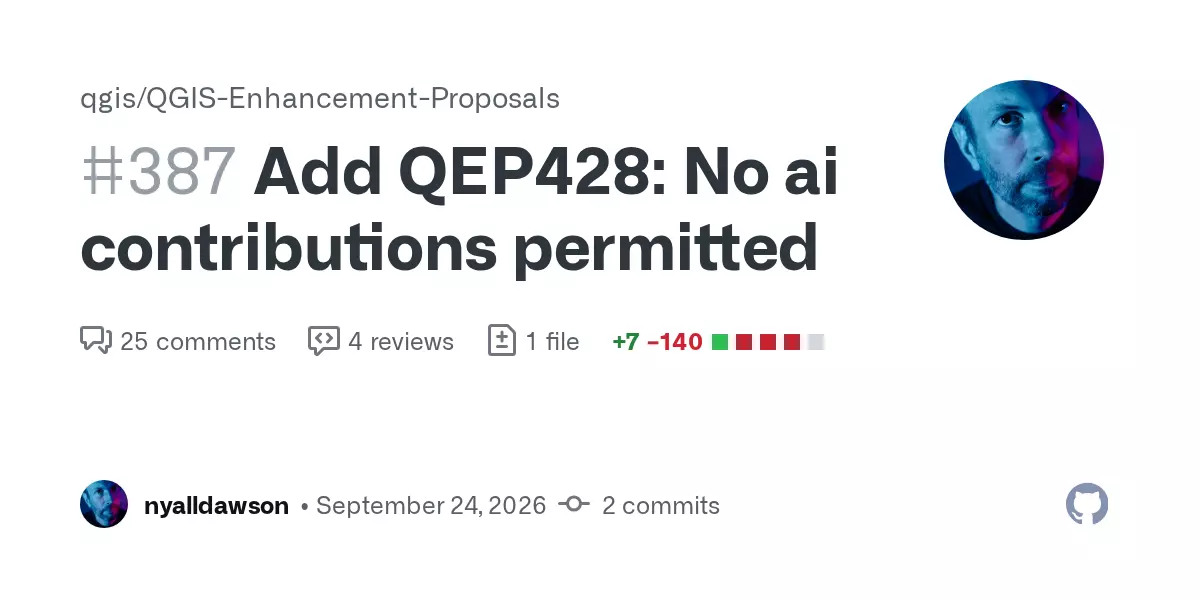 QGIS bans AI assisted contributions