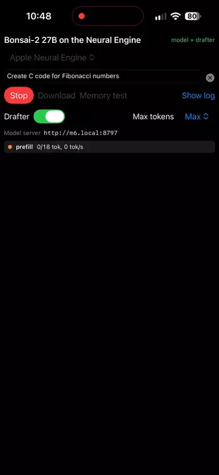 Qwen3.8-27B on the iPhone 18 Neural Engine at 15–70 tok/s (1.5 bpw)