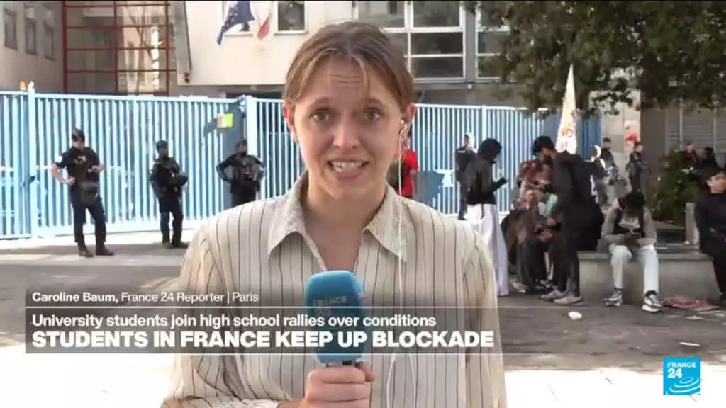 Hundreds held, dozens wounded as French school protests escalate