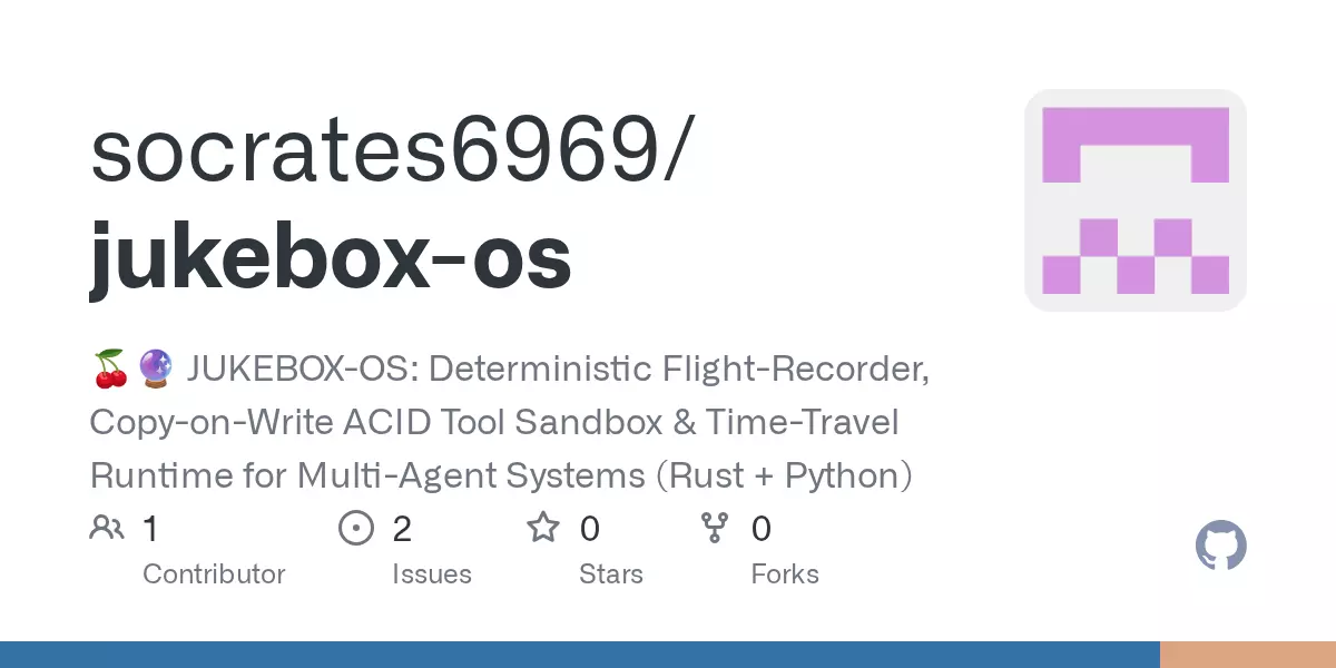 Jukebox-OS: Deterministic time-travel replay and ACID tool sandbox for AI agents