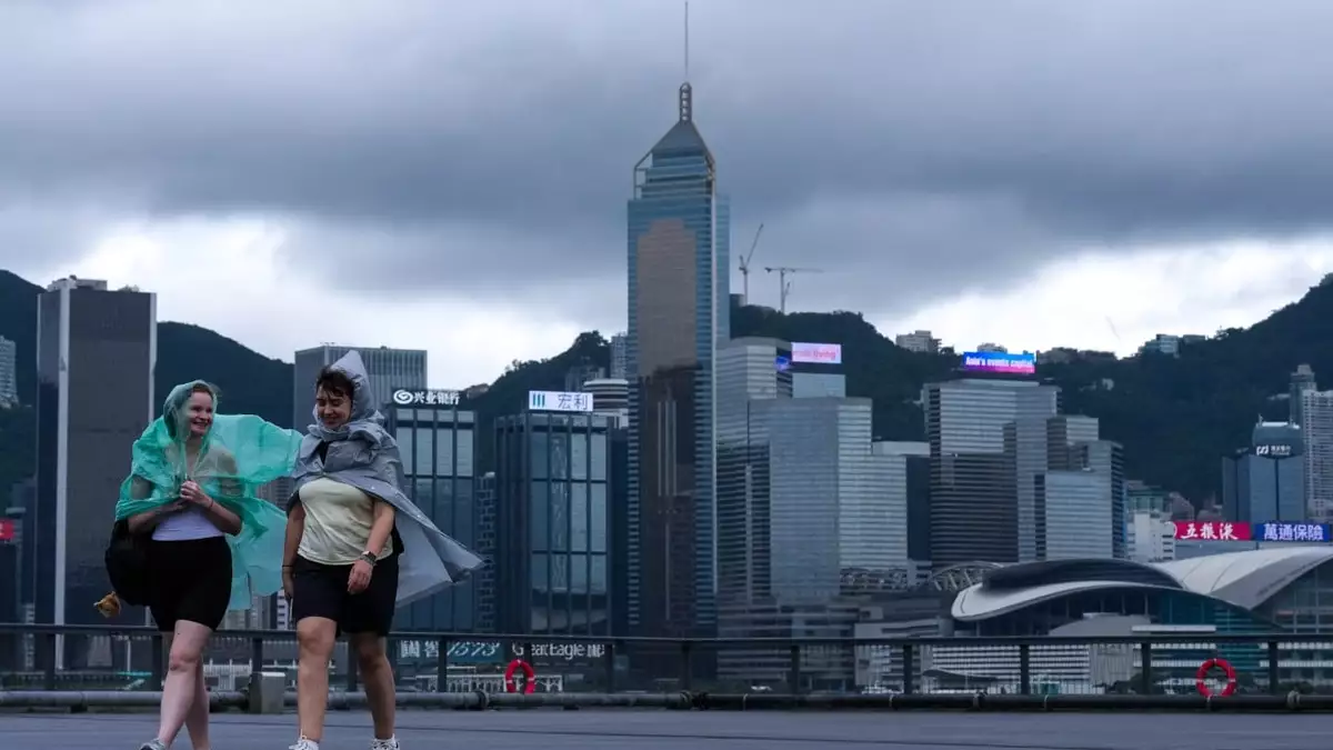 Hong Kong issues amber rainstorm warning
