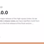 Mold Linker Version 3.0.0 Release – Rewritten in Rust