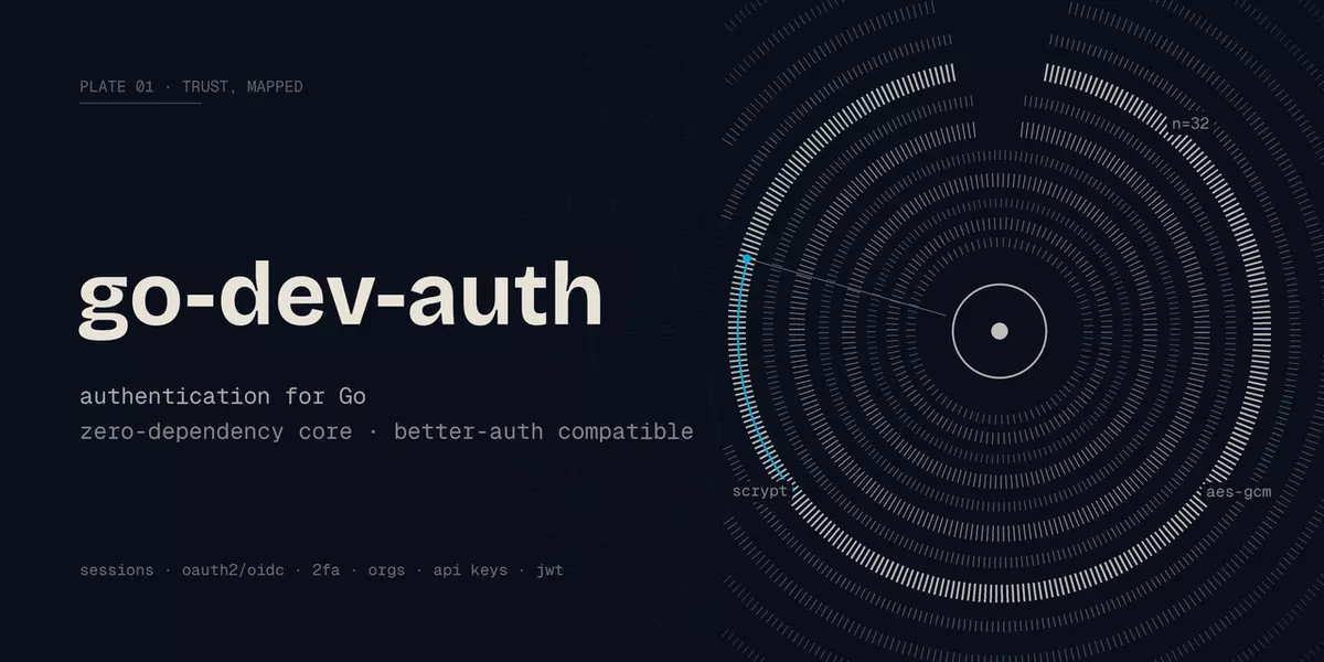 How HN: Go-dev-auth zero-dependency authentication library for Go