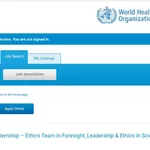 WHO Ethics Internship 2027 in Switzerland, Living Allowance, Lunch Vouchers and Application Guide