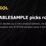 Tablesample Picks Rows