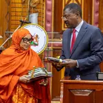Former Wajir Woman Representative Fatuma Ali sworn in as PSC Commissioner 