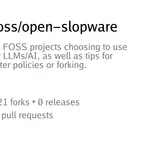open-slopware – Alternatives to FOSS projects choosing to use LLMs/AI