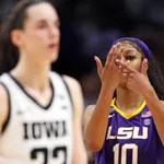 Angel Reese defends gesture directed towards Caitlin Clark after LSU national title win; calls out double standard after being 'unapologetically' her 