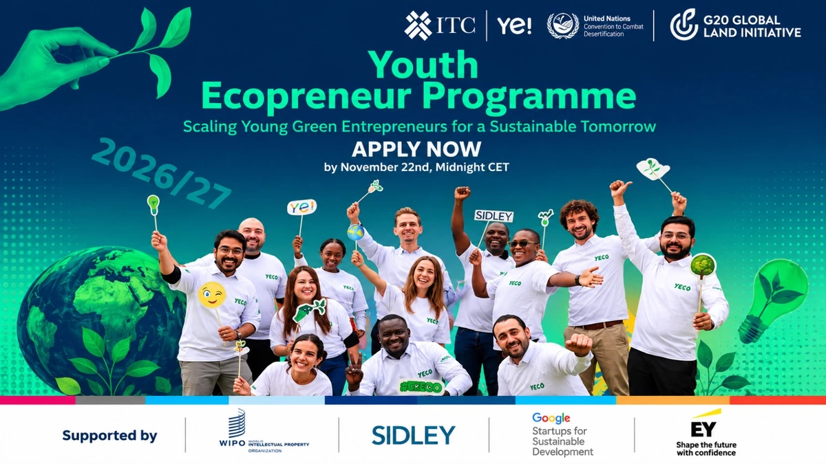 Youth Ecopreneur Programme (YECO) 2026/27: $100,000 Seed Funding, Mentorship and Global Opportunities for Young Green Entrepreneurs