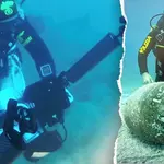 Police officers spot strange objects underwater, then make remarkable ancient discovery