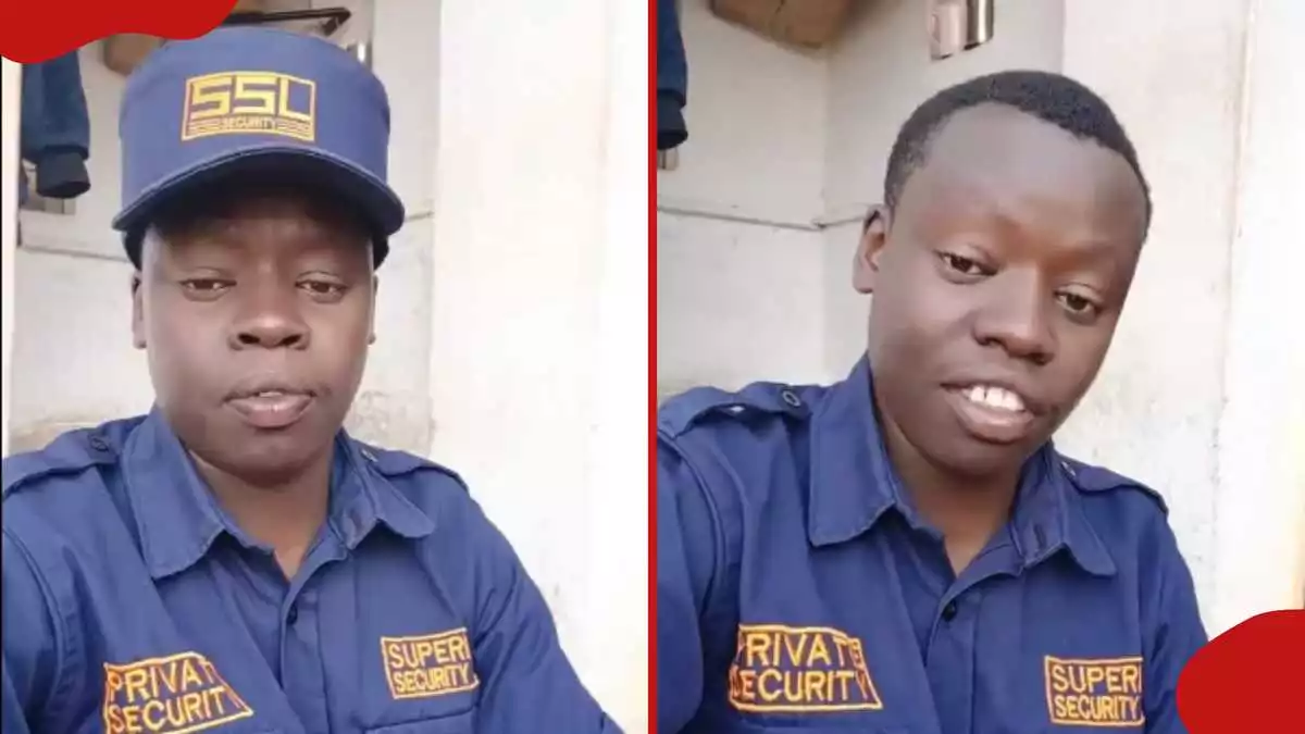 Kenyan graduate now working as security guard reveals harsh reality after earning degree