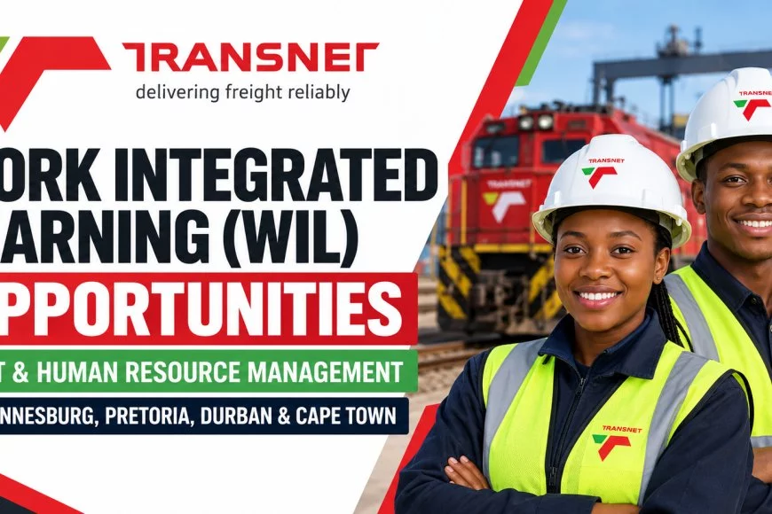 Transnet Work Integrated Learning (WIL) 2026 – TVET & HR Learner Opportunities | Apply by 14 September