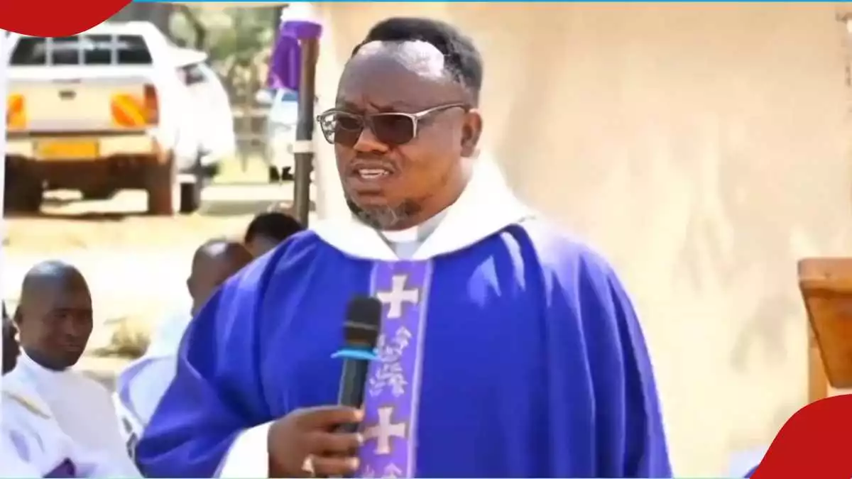 Catholic priest blasts family over alleged lies during burial: "Wacheni uongo"
