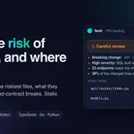 Show HN: Farol – a risk map of a pull request for the person who approves it
