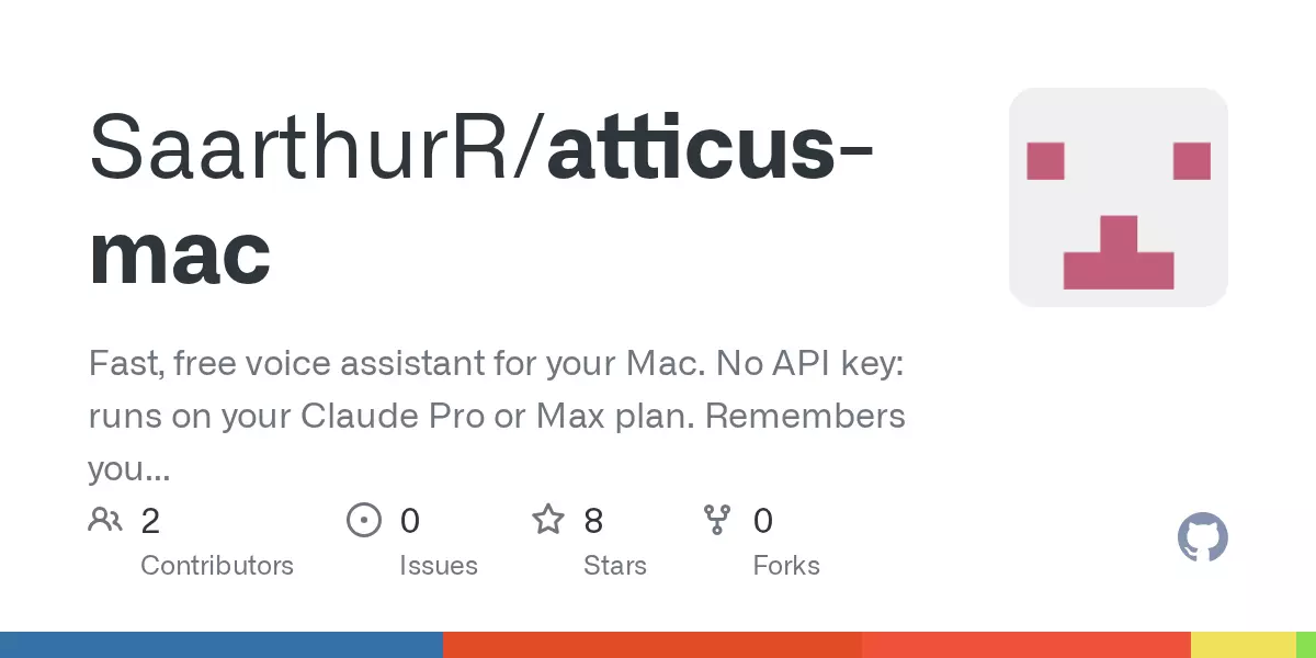 Show HN: Atticus – Hold-to-talk voice assistant for macOS that runs on Claude -p