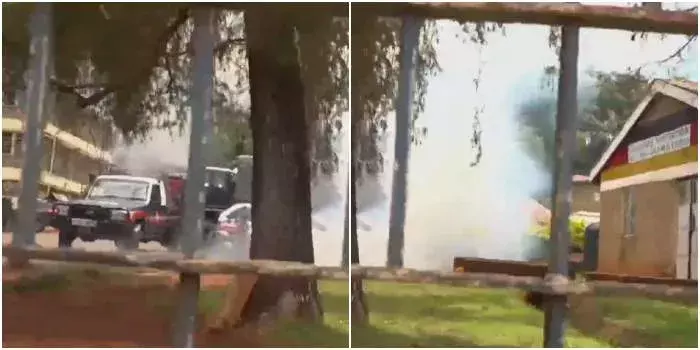 Cleophas Malala, DCP Leaders Teargassed at Kakamega Police Station