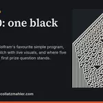 Rule 30: one black cell