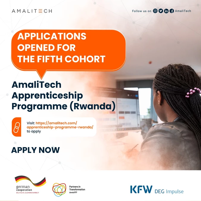 AmaliTech Apprenticeship Programme Rwanda 2026: Apply for the Paid Six-Month Technology Training Programme – Fifth Cohort