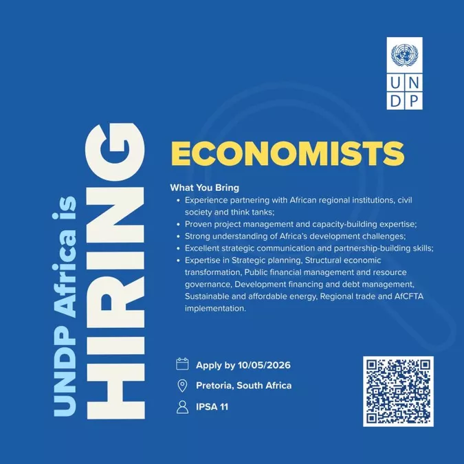 UNDP Technical Advisor 2026 in Pretoria, South Africa: International IPSA-11 Opportunity for Development, Economics and Policy Experts
