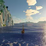 Rendering pretty sky in Around The World game
