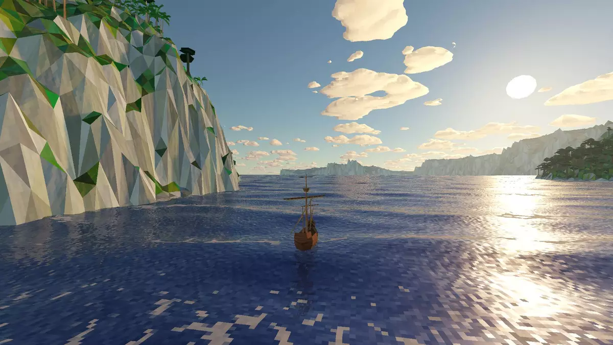 Rendering pretty sky in Around The World game