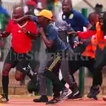 'Embarrassing' brawl over controversial penalty in SportPesa Premier League playoff