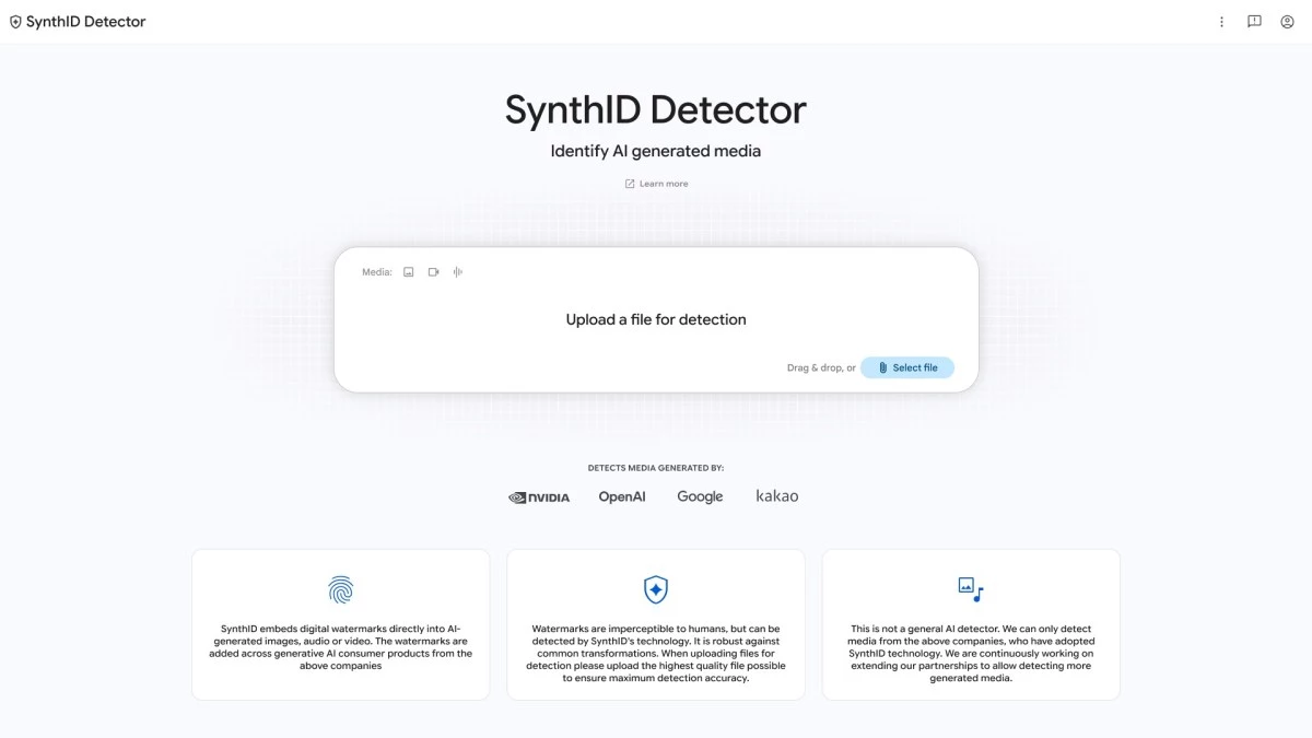 Google’s new SynthID website can identify AI-generated media