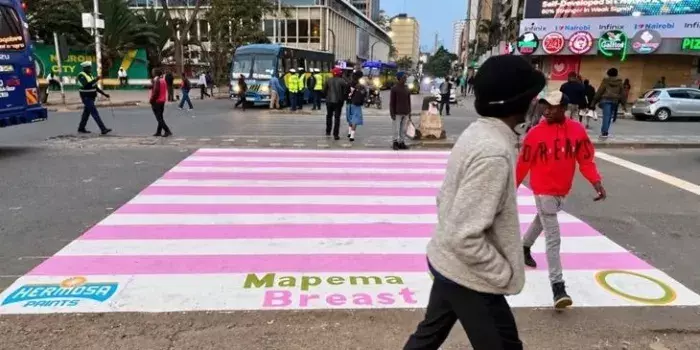 Explainer: Why Some Nairobi CBD Zebra Crossings Are Painted Pink