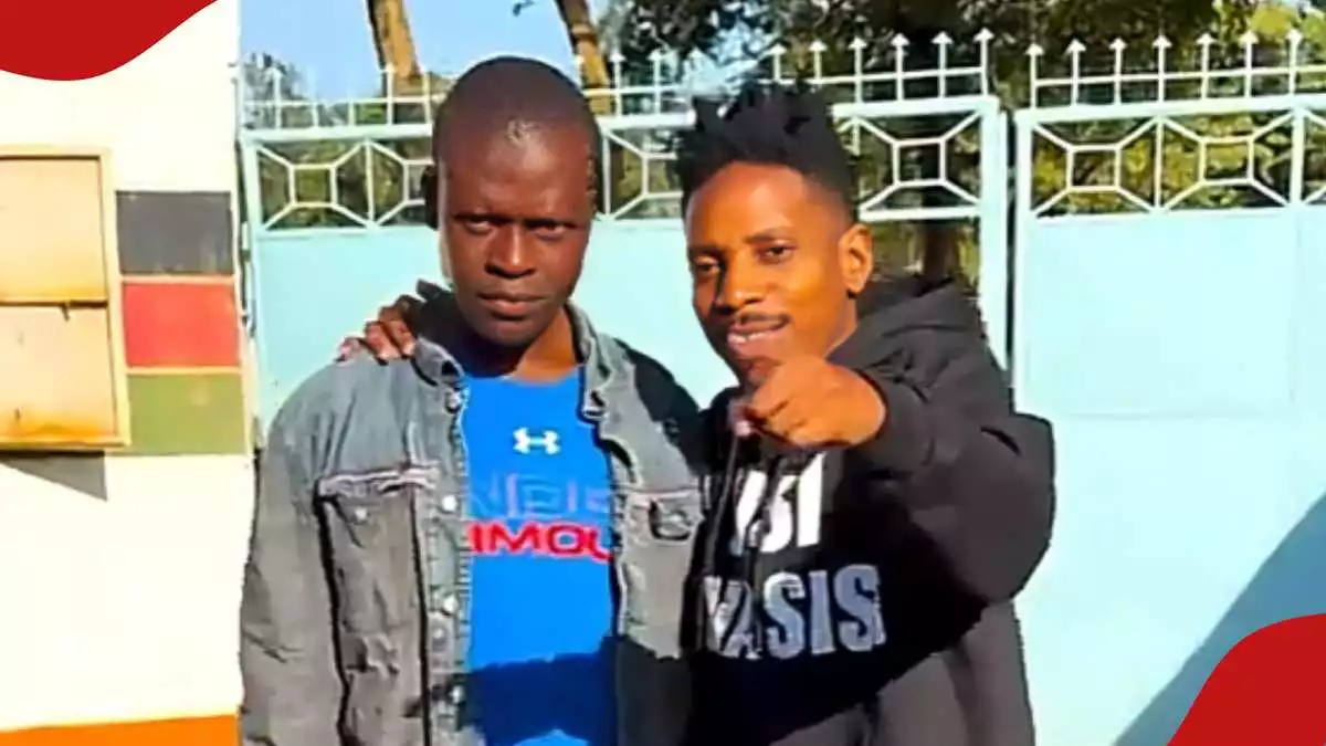 Eric Omondi takes back JKIA boy to school for 3rd time, warns villagers against giving him money