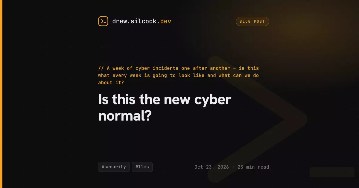 Is this the new cyber normal?