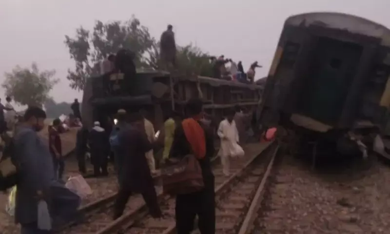 At least 5 killed, over 30 injured as Peshawar-bound train derails in Punjab's Multan district
