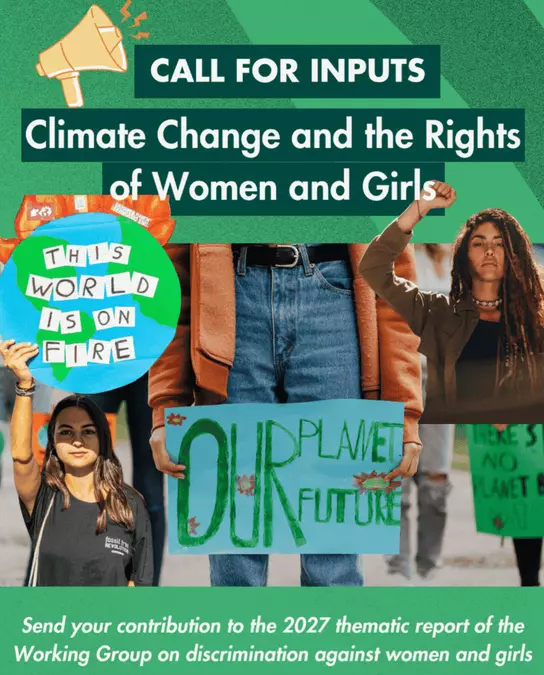 2027 Call for Inputs on Climate Change and the Rights of Women and Girls