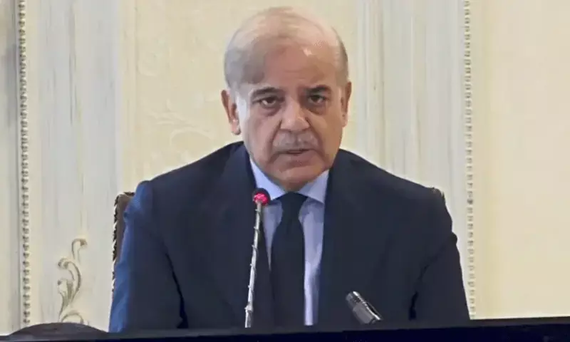 PM Shehbaz addresses a meeting of federal cabinet